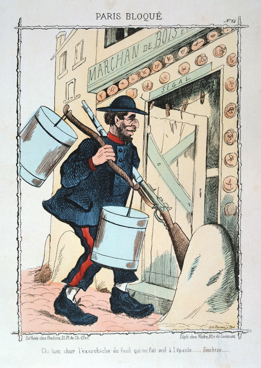 باريس المحاصرة ، 1870-1871. بواسطة غير معروف