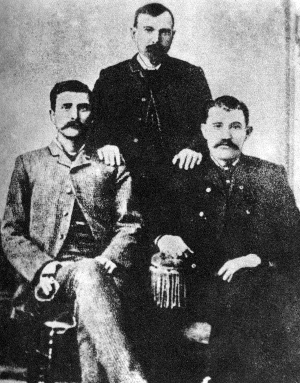 بات غاريت ، جيمس برنت وجون دبليو بو ، عمداء مقاطعة لينكولن ، c1880-1882 1954 بواسطة غير معروف