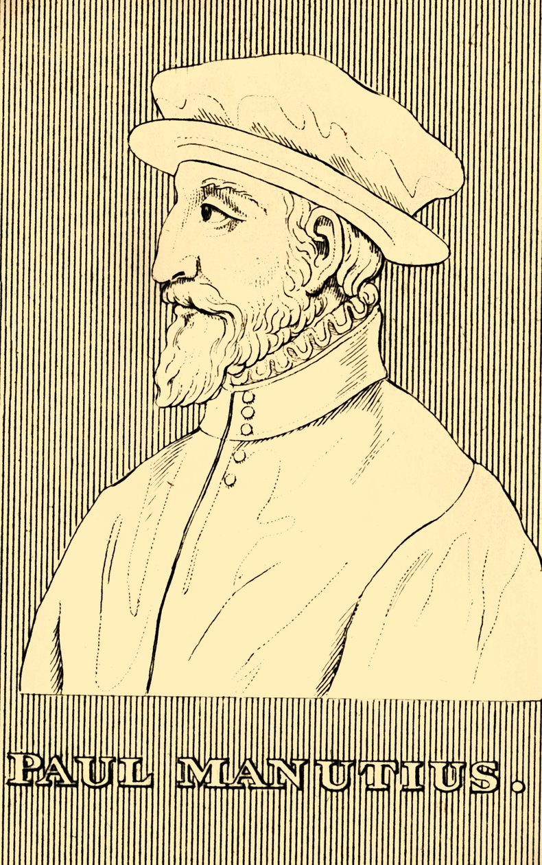 بول مانوتيوس ، 1512-1574 ، 1830. بواسطة غير معروف