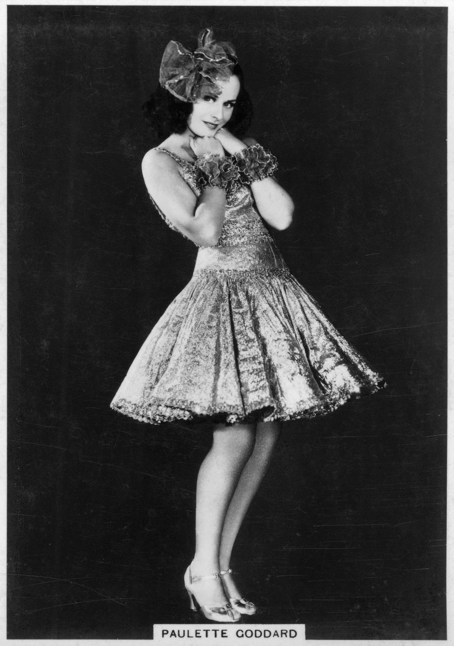 بوليت جودارد ، الممثلة الأمريكية في السينما والمسرح ، 1938 بواسطة غير معروف
