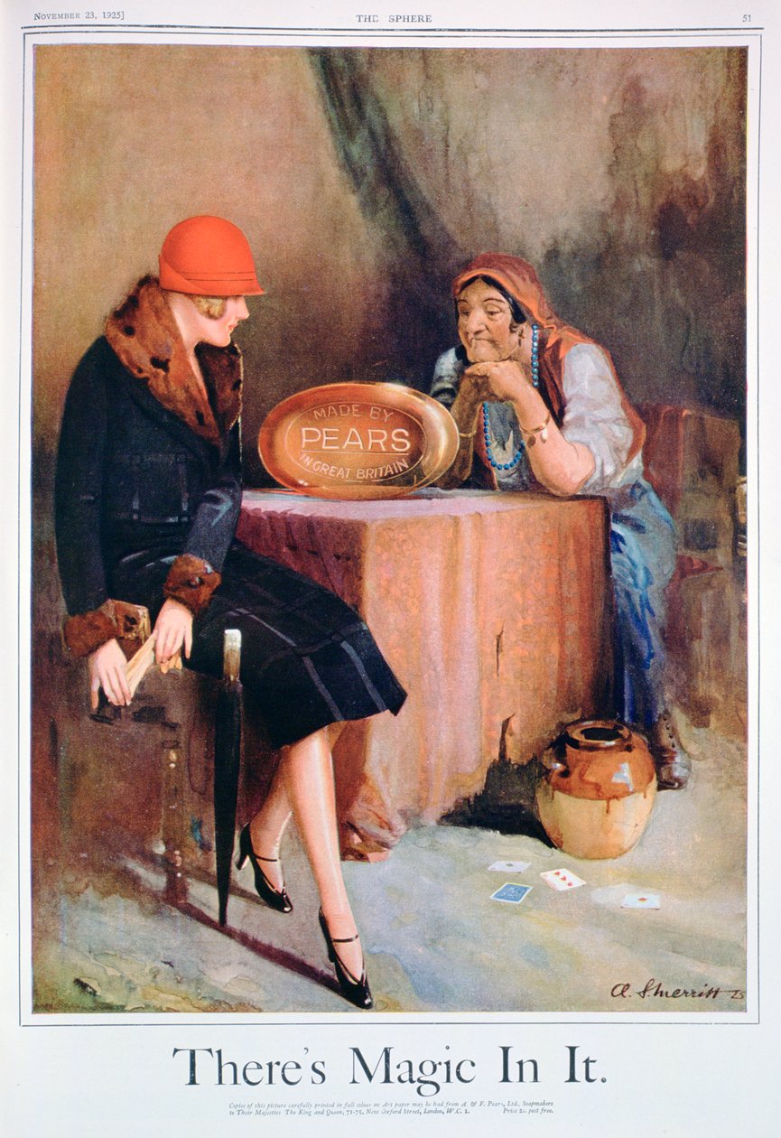 إعلان صابون الكمثرى 1925 بواسطة غير معروف