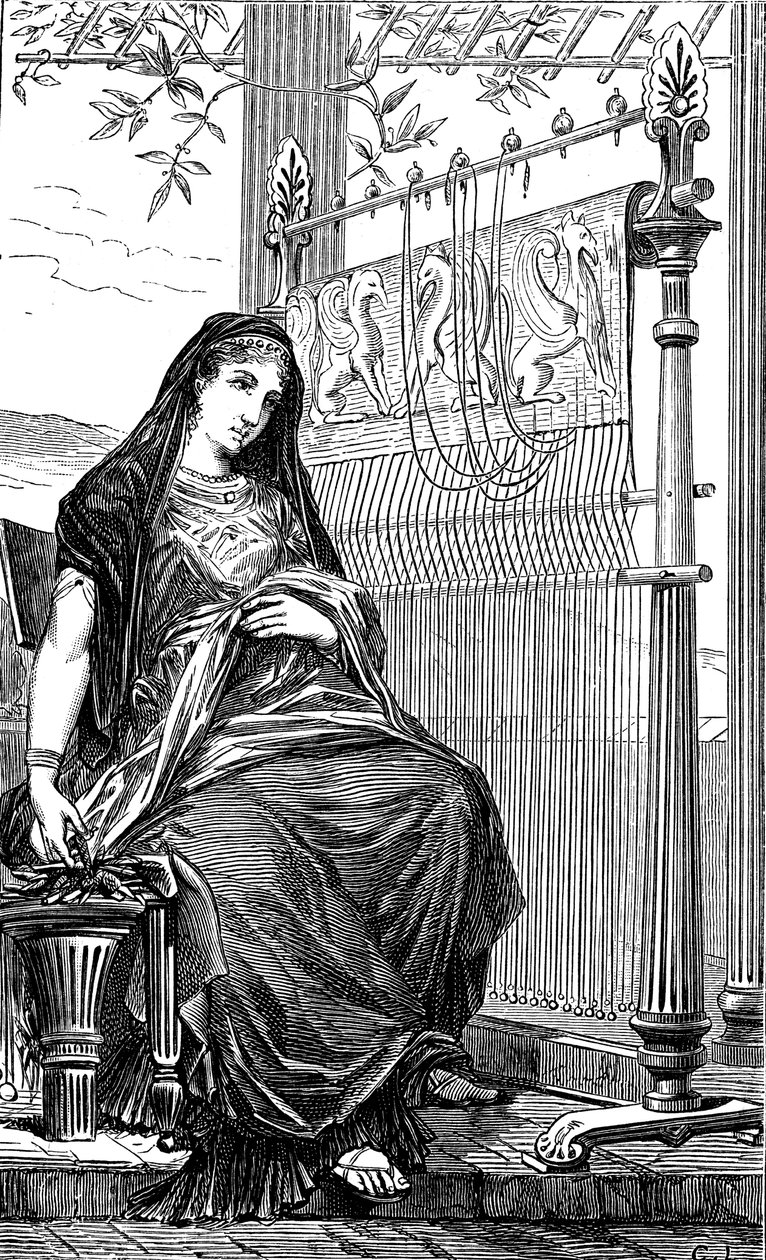بينيلوب ولوحها ، 1886 بواسطة غير معروف