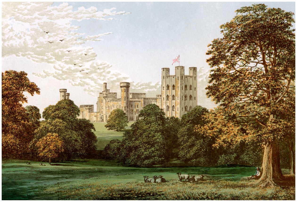قلعة بنرين ، Caernarvonshire ، ويلز ، منزل اللورد بنرين ، c1880 بواسطة غير معروف