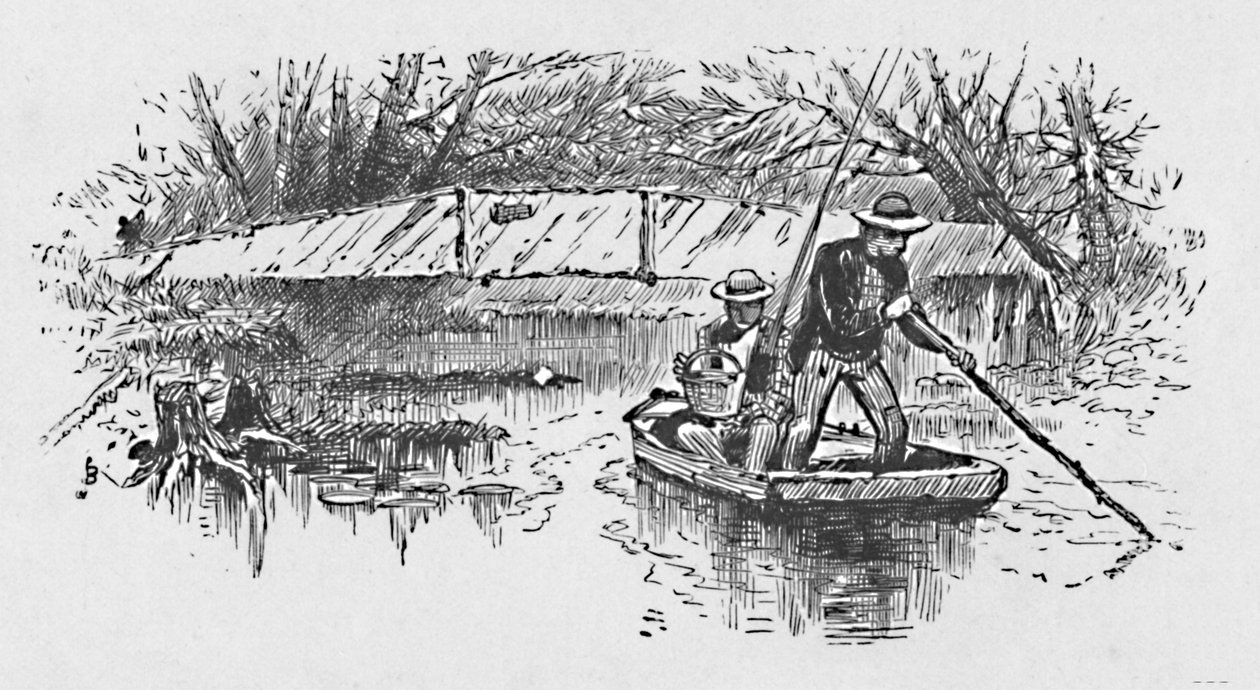 جثم الصيد على البحيرة ، 1883 بواسطة غير معروف