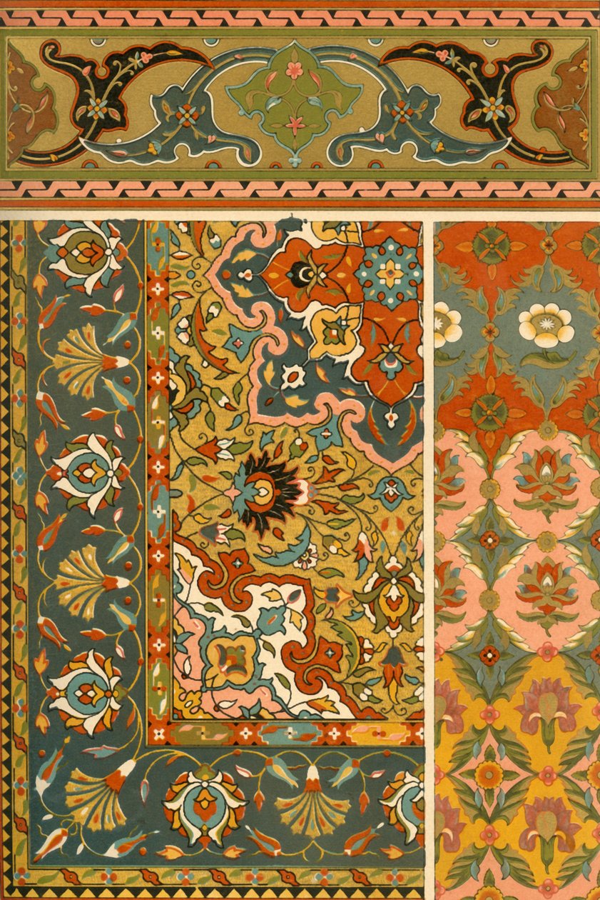 النسيج الفارسي والإضاءة ، 1898. بواسطة غير معروف