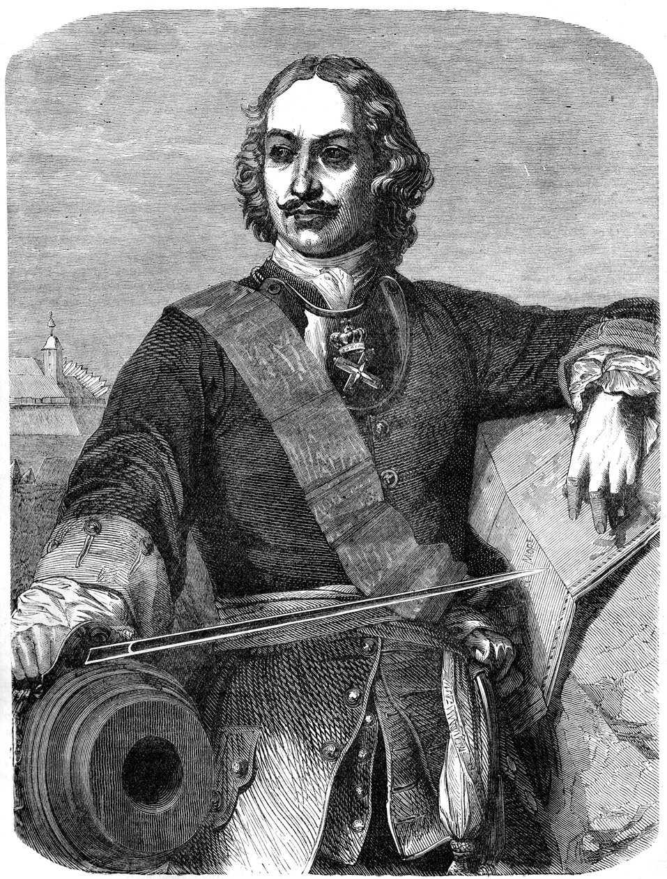 بطرس الأكبر 1672-1725 ، القرن التاسع عشر بواسطة غير معروف