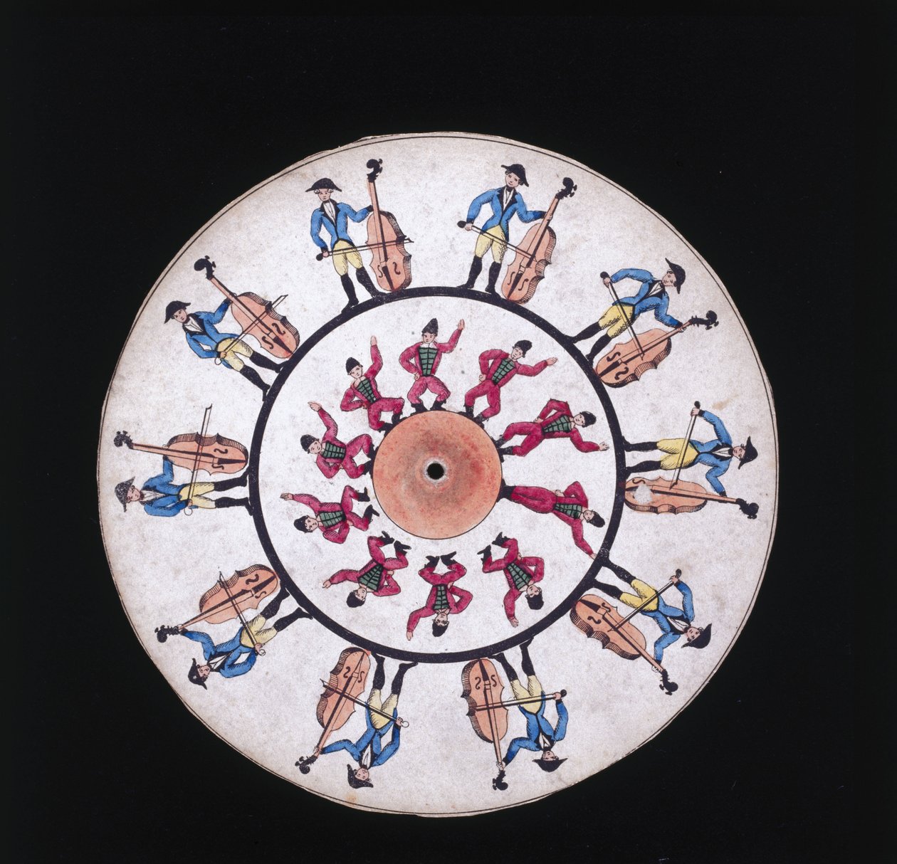 قرص Phenakistiscope (Phenakistoscope) ، ج ١٨٣٠ بواسطة غير معروف