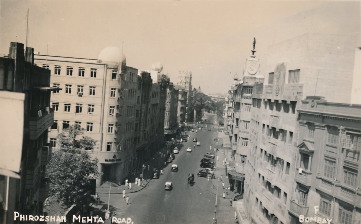 طريق فيروزه ميهتا ، بومباي. بواسطة غير معروف