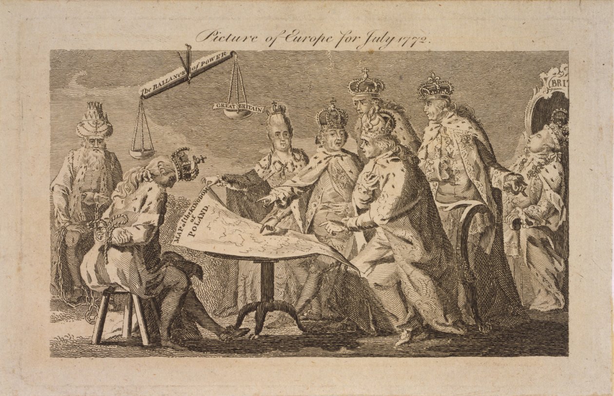 صورة لأوروبا في يوليو 1772 ، 1772 بواسطة غير معروف