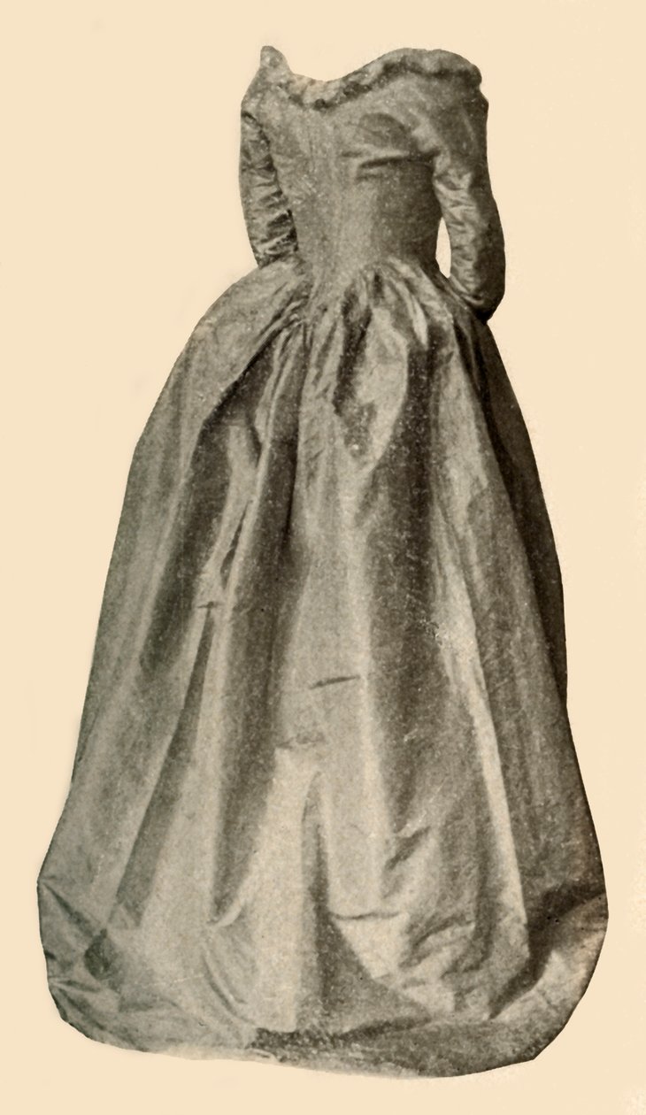 صورة لثوب أزرق مثير ترتديه السيدة سانت كلير ، c1760 ، 1937. بواسطة غير معروف