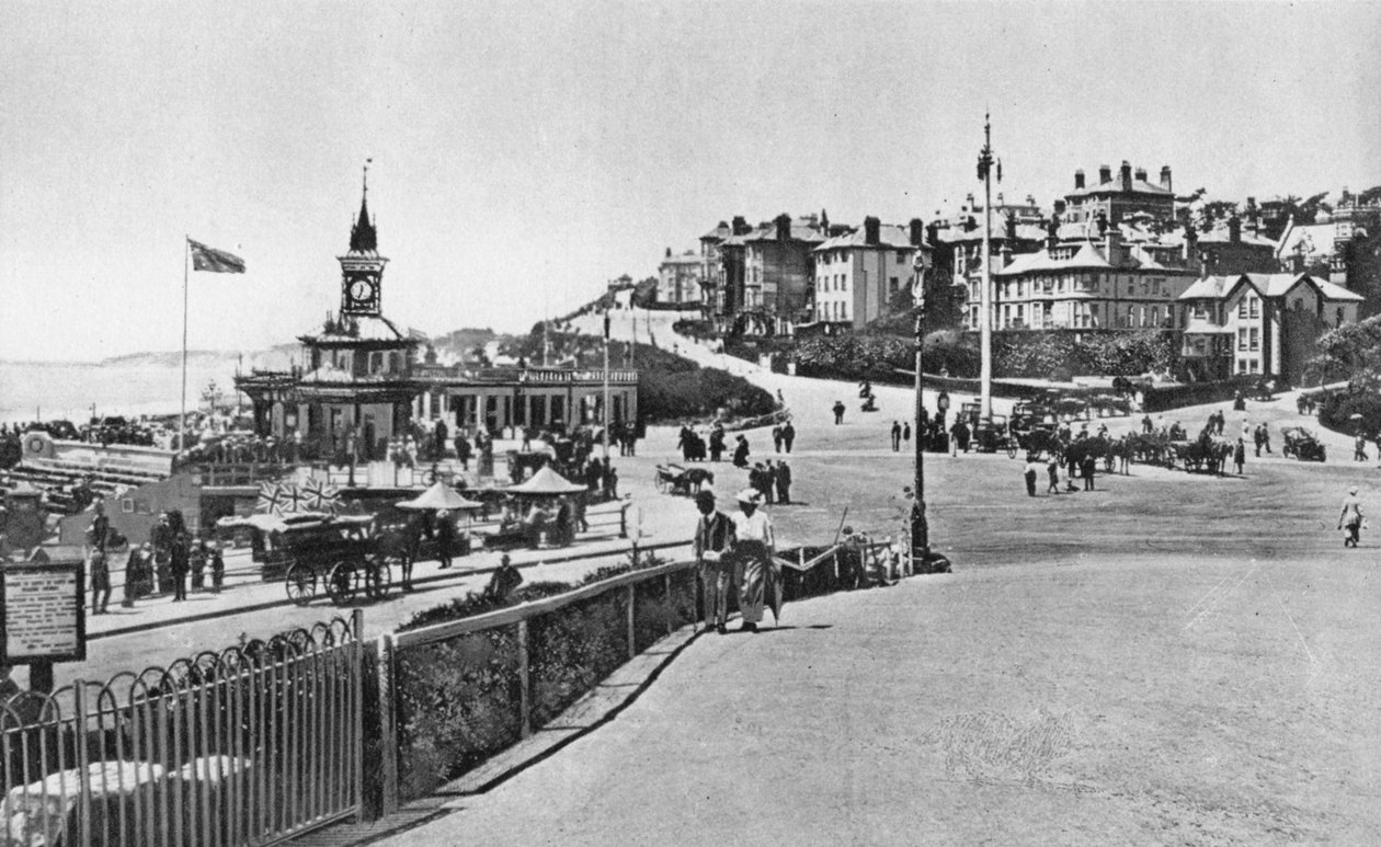 نهج الرصيف ، ينظر غربًا ، بورنماوث ، دورست ، c1910s بواسطة غير معروف