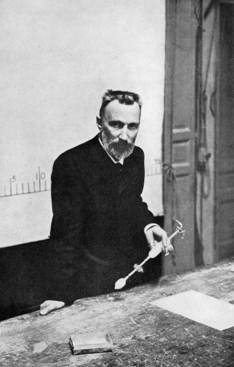 بيير كوري ، كيميائي فرنسي ، عندما أستاذ الفيزياء في السوربون ، 1906 بواسطة غير معروف