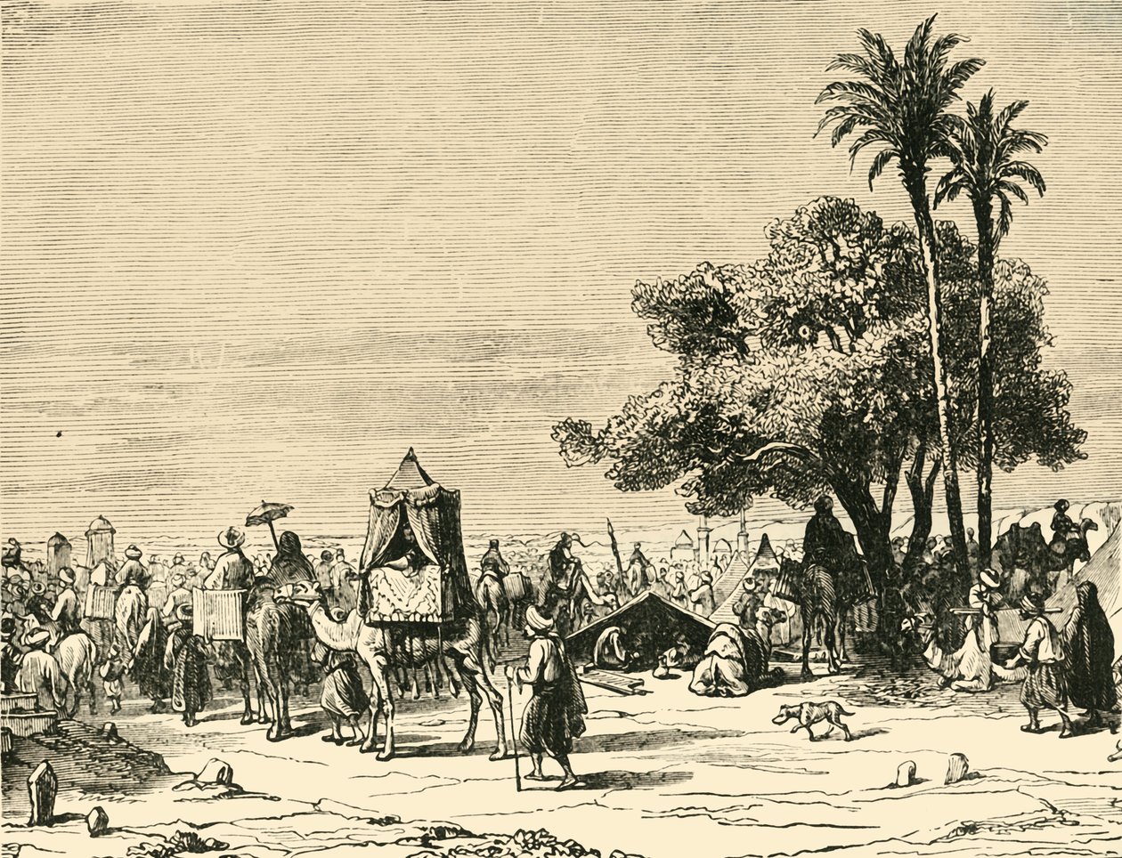 سفر الحجاج إلى مكة ، 1890. بواسطة غير معروف