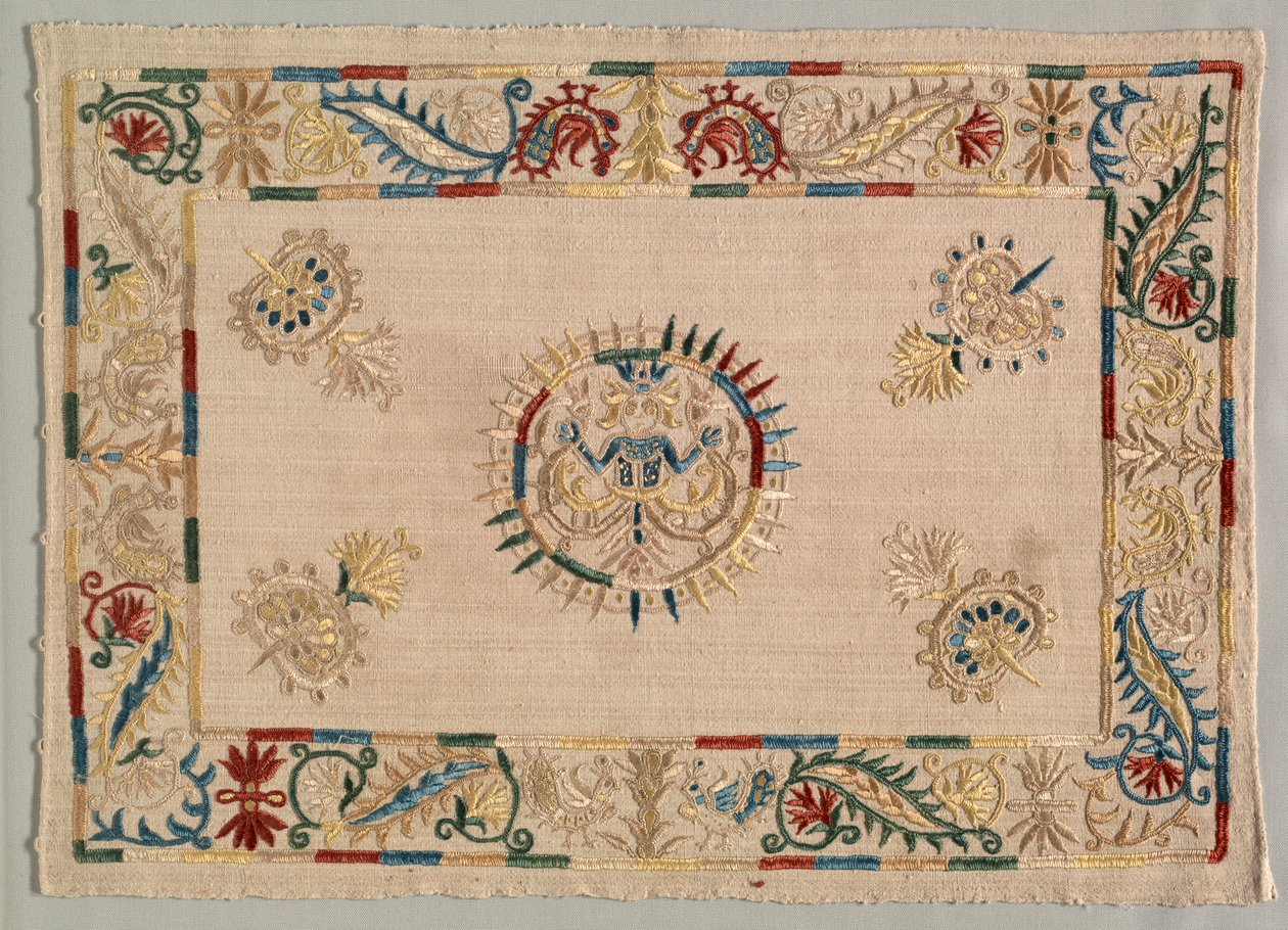 غطاء وسادة ، 1600s - 1700s. بواسطة غير معروف