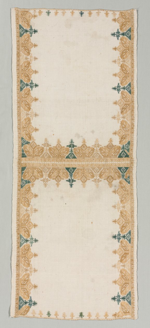 غطاء وسادة 1700s. بواسطة غير معروف