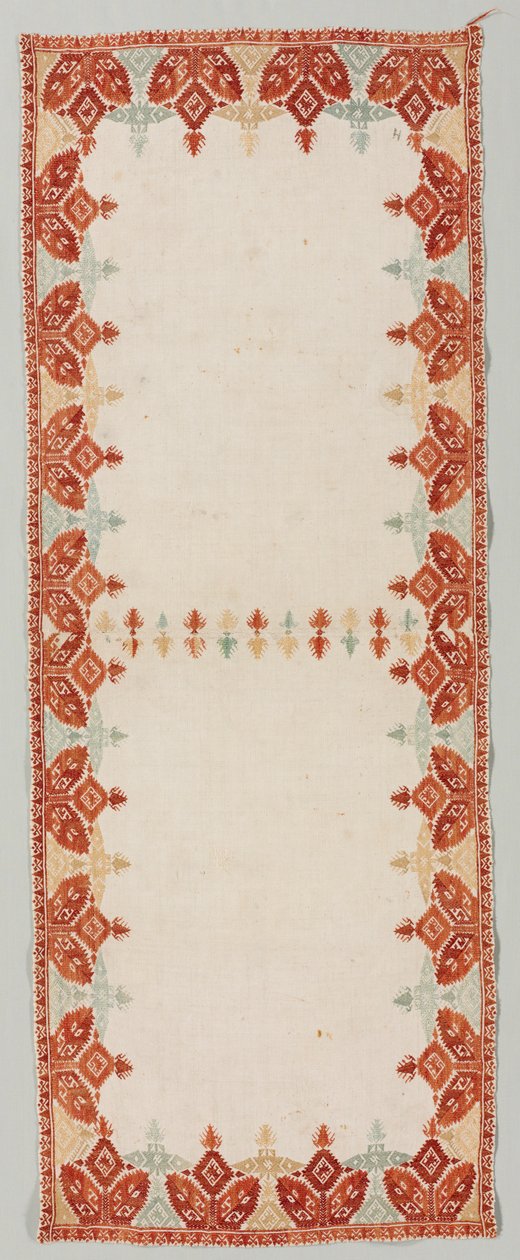 غطاء وسادة 1700s. بواسطة غير معروف