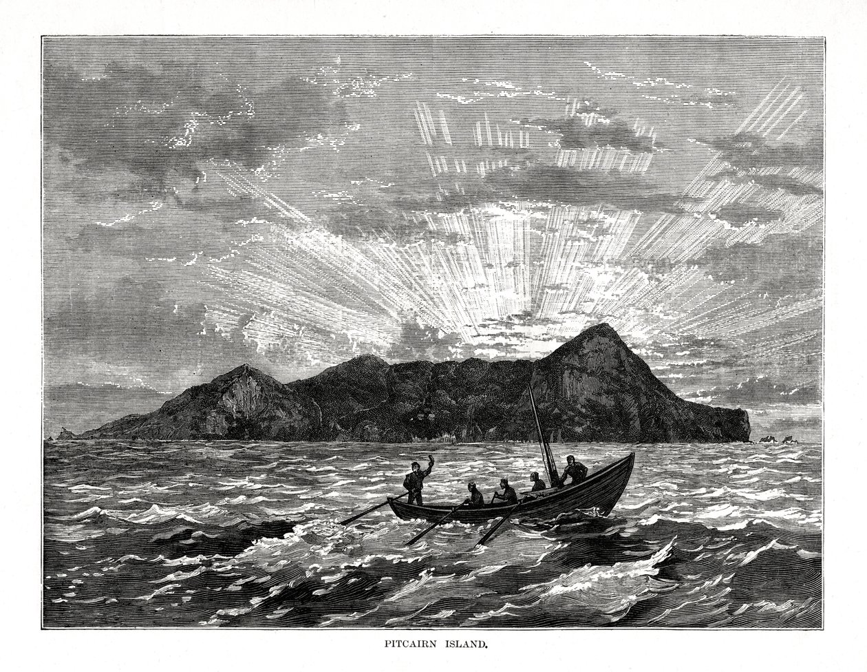 جزيرة بيتكيرن ، المحيط الهادئ ، 1877 بواسطة غير معروف