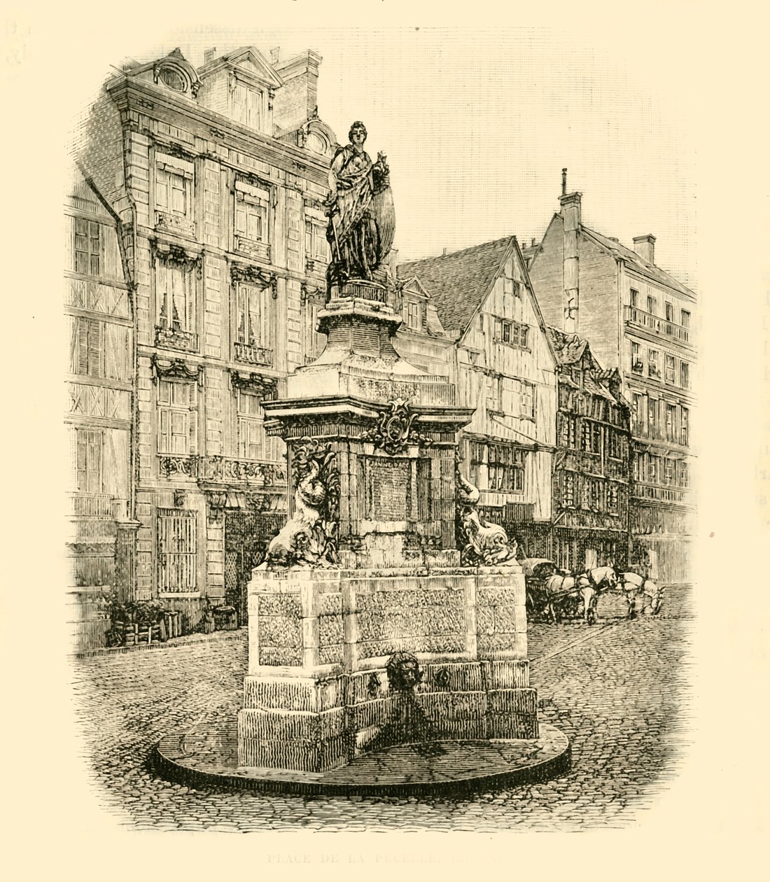 Place De La Pucelle ، روان ، 1890. بواسطة غير معروف