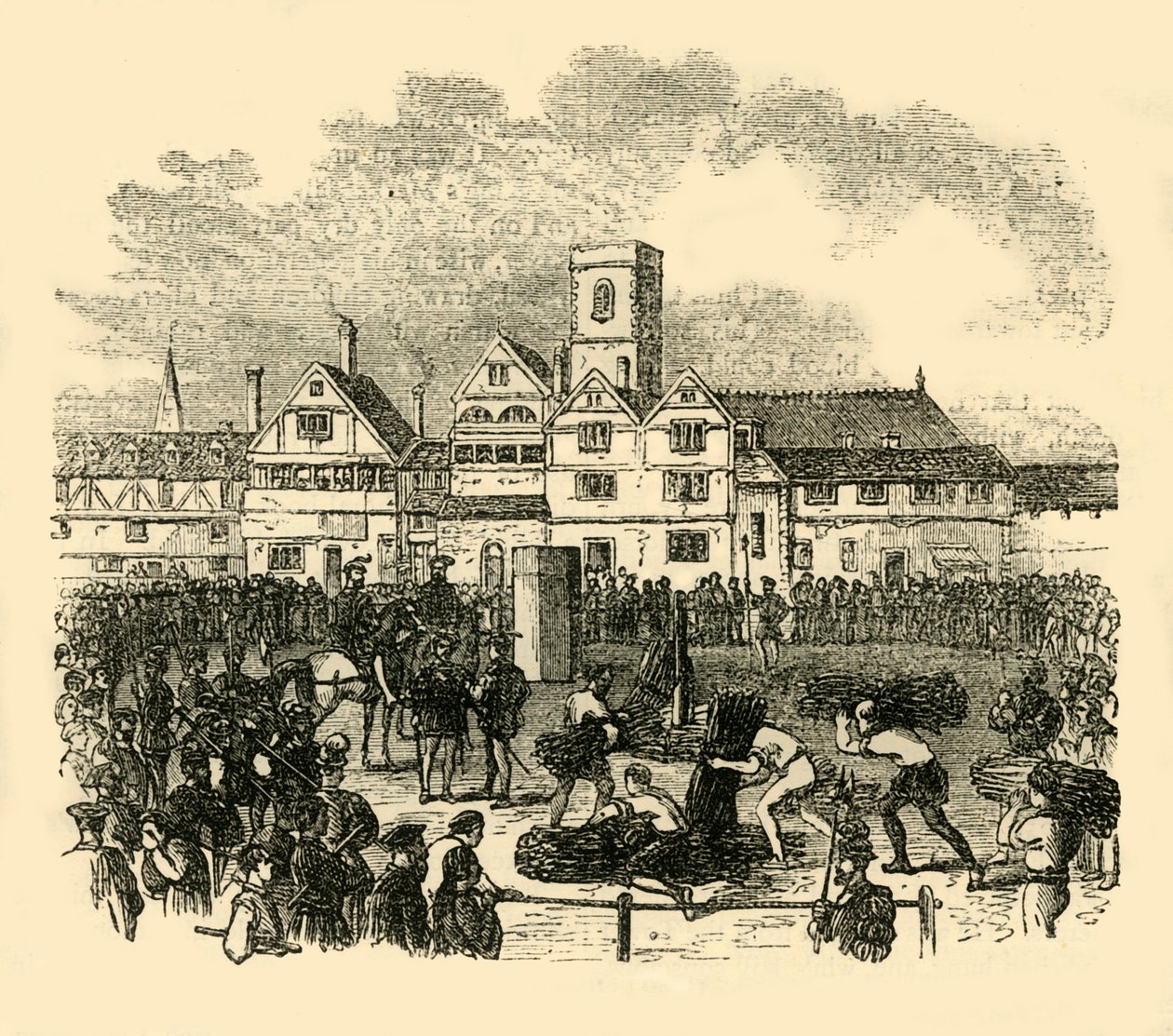 مكان التنفيذ في Old Smithfield ، c1872. بواسطة غير معروف
