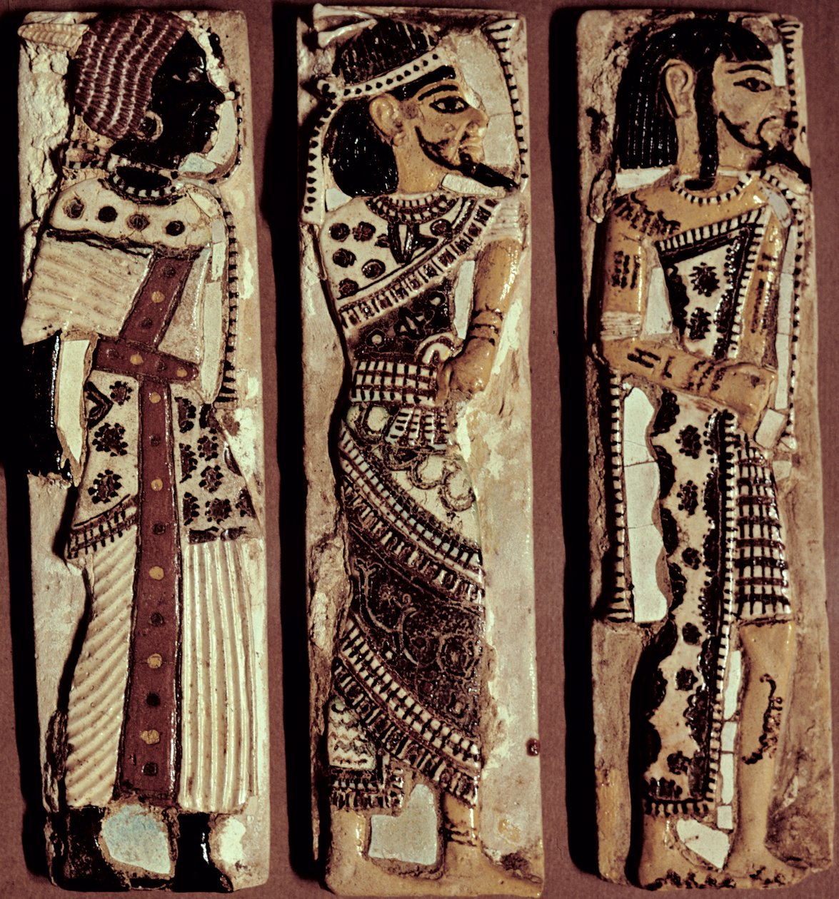 Plaques from a door in the Palace of Ramesses III, Medinet Habu, Thebes, Egyptian, New Kingdom, 20th Dynasty, c.1187-56 BC (ceramic) بواسطة غير معروف