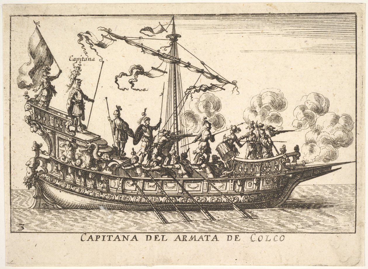 اللوحة 3: قائد جيش Chalchis Capitana del Armata de Colco ، من سلسلة ... ، 1664. بواسطة غير معروف
