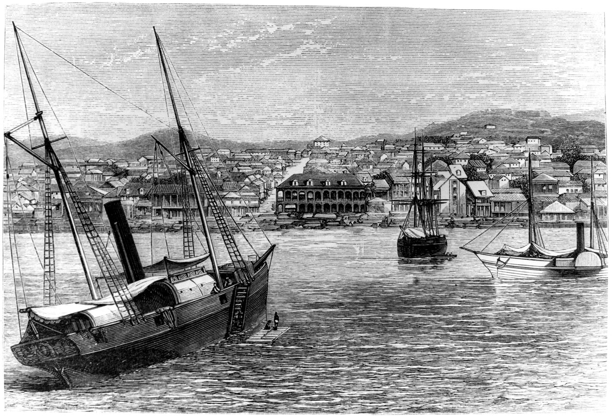 بورت أو برنس ، هايتي ، 1873 بواسطة غير معروف