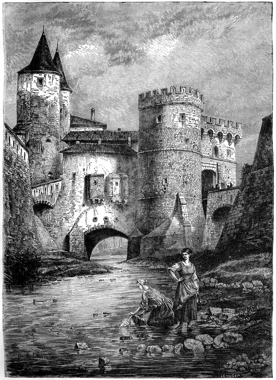 Porte des Allemands German Gate ، ميتز ، فرنسا ، القرن السادس عشر 1882-1884 بواسطة غير معروف