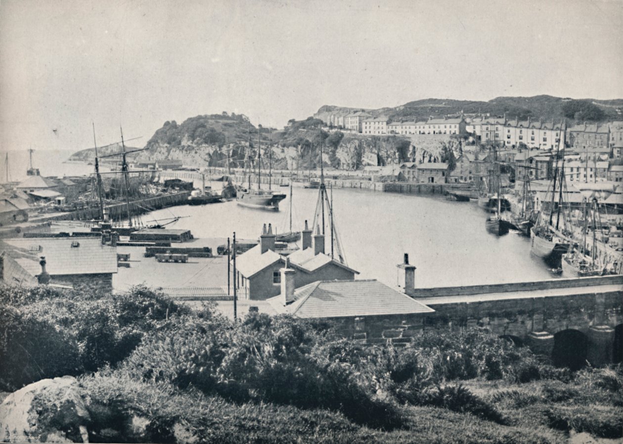 Portmadoc - الميناء والمدينة ، 1895 بواسطة غير معروف