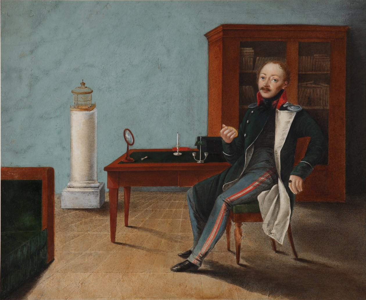 صورة ألكسندر ستيبانوفيتش تاليزين 1795-1858 في مرسمه ، 1820s بواسطة غير معروف