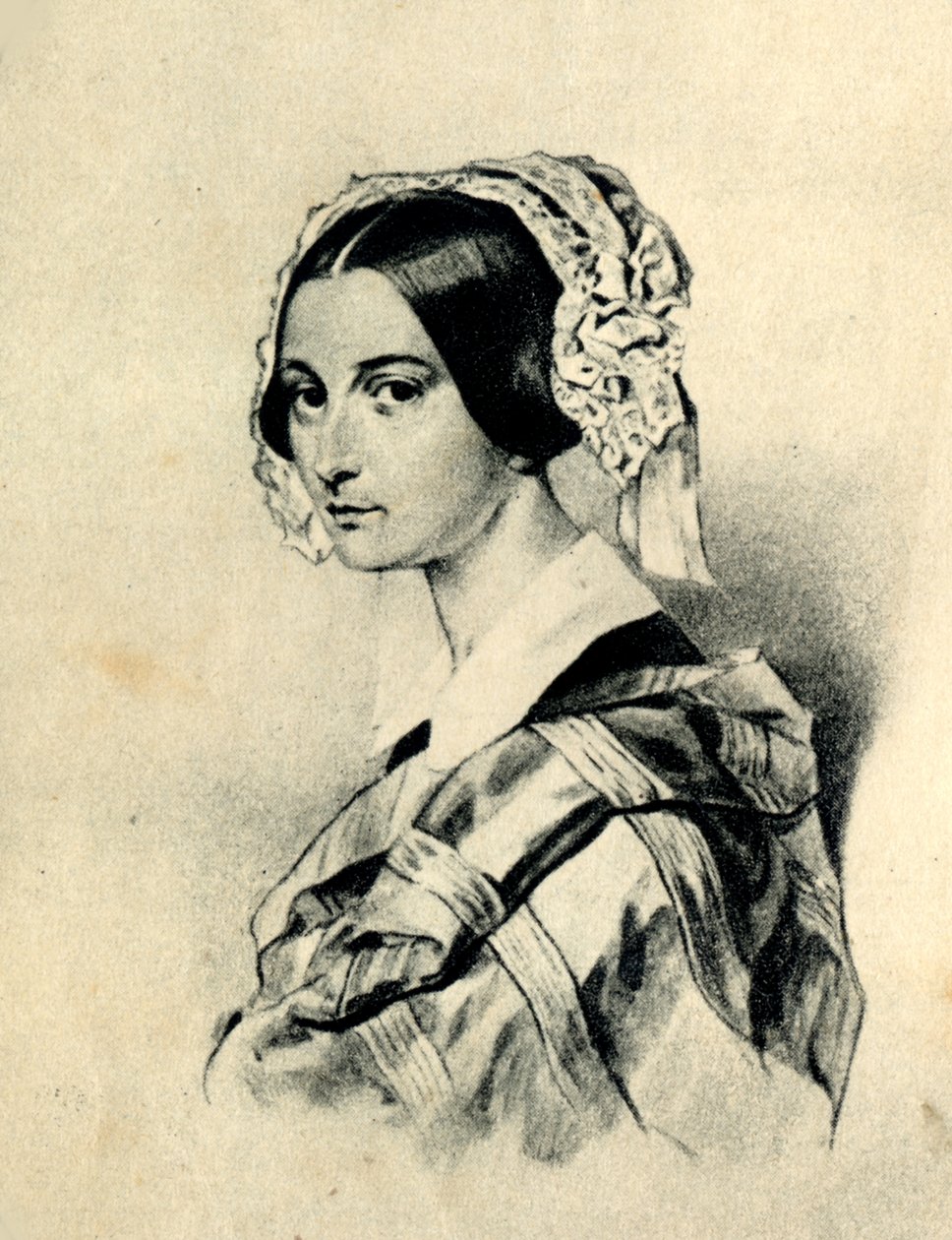 صورة ألكسندرا سميرنوفا-روسيت 1809-1882. بعد رسم P. سوكولوف بواسطة غير معروف