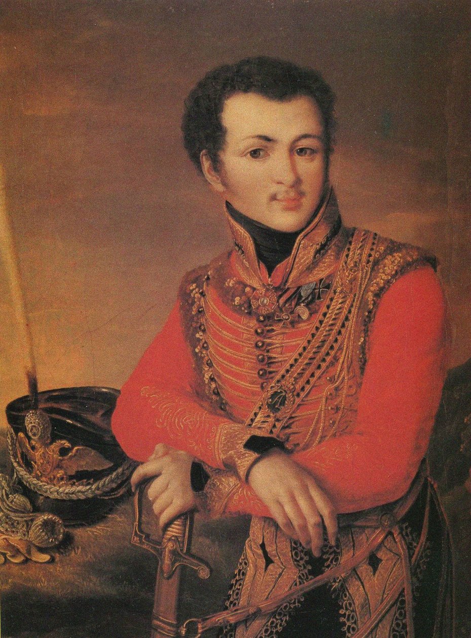صورة لأرتيمي لازاريف 1791-1813 ، قائد ركوب قائد فوج حرس الحياة ، 1820s بواسطة غير معروف