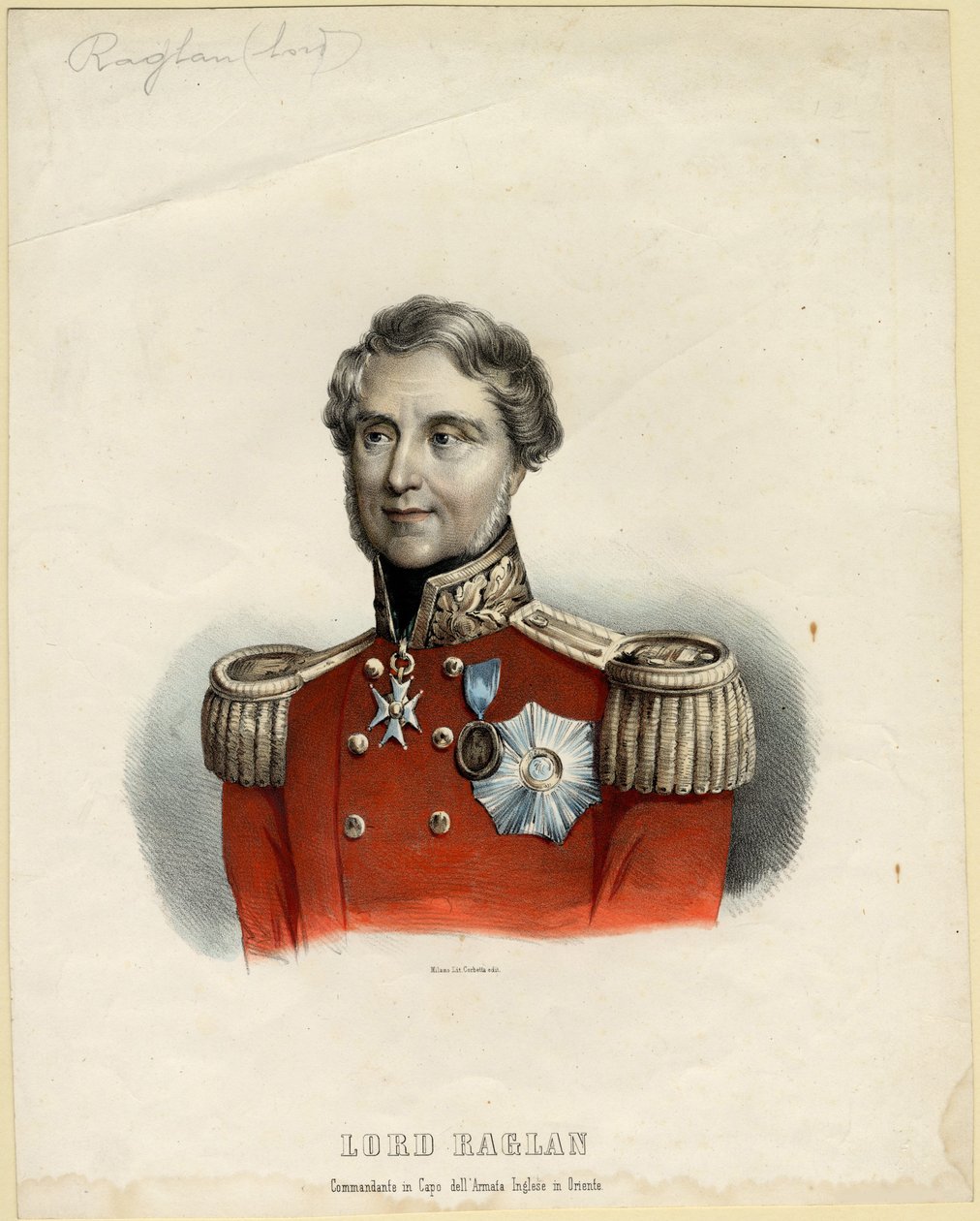 صورة البارون راجلان ، 1854 بواسطة غير معروف