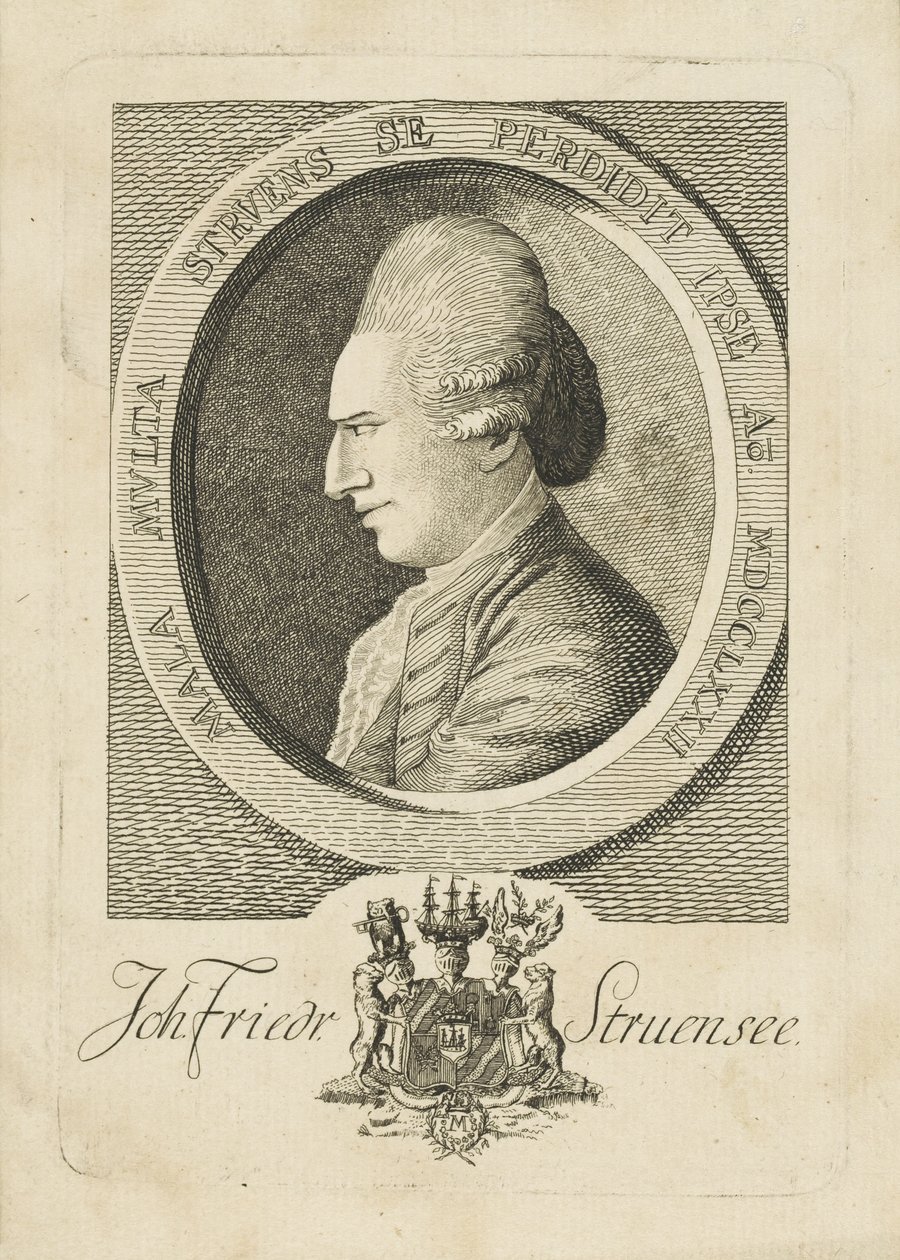 صورة للكونت يوهان فريدريش ستروينسي 1737-1772 ، 1773. بواسطة غير معروف