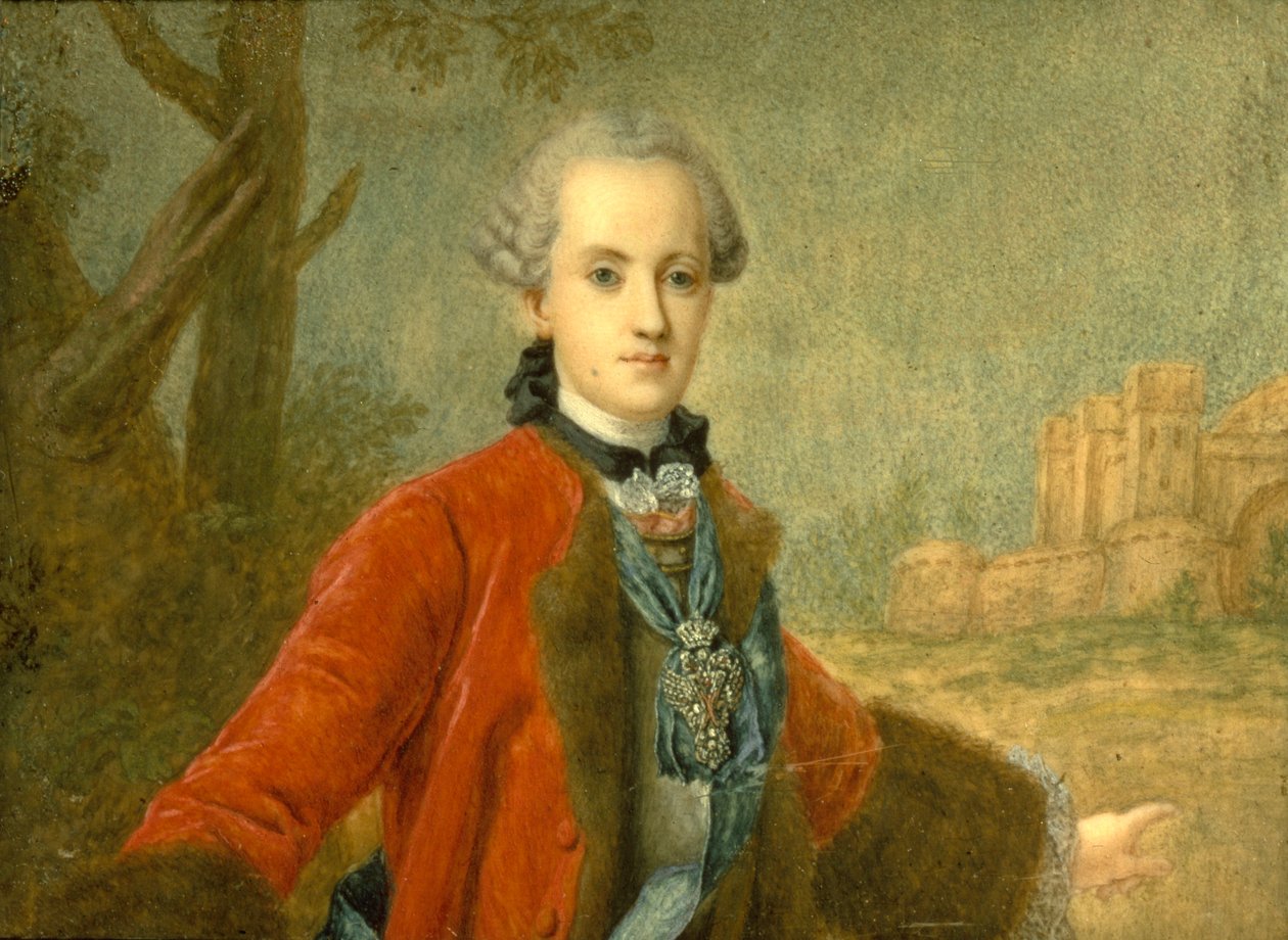 صورة للكونت كيريل رازوموفسكي 1728-1803 ، آخر هيتمان لأوكرانيا ، منتصف القرن الثامن عشر. بواسطة غير معروف