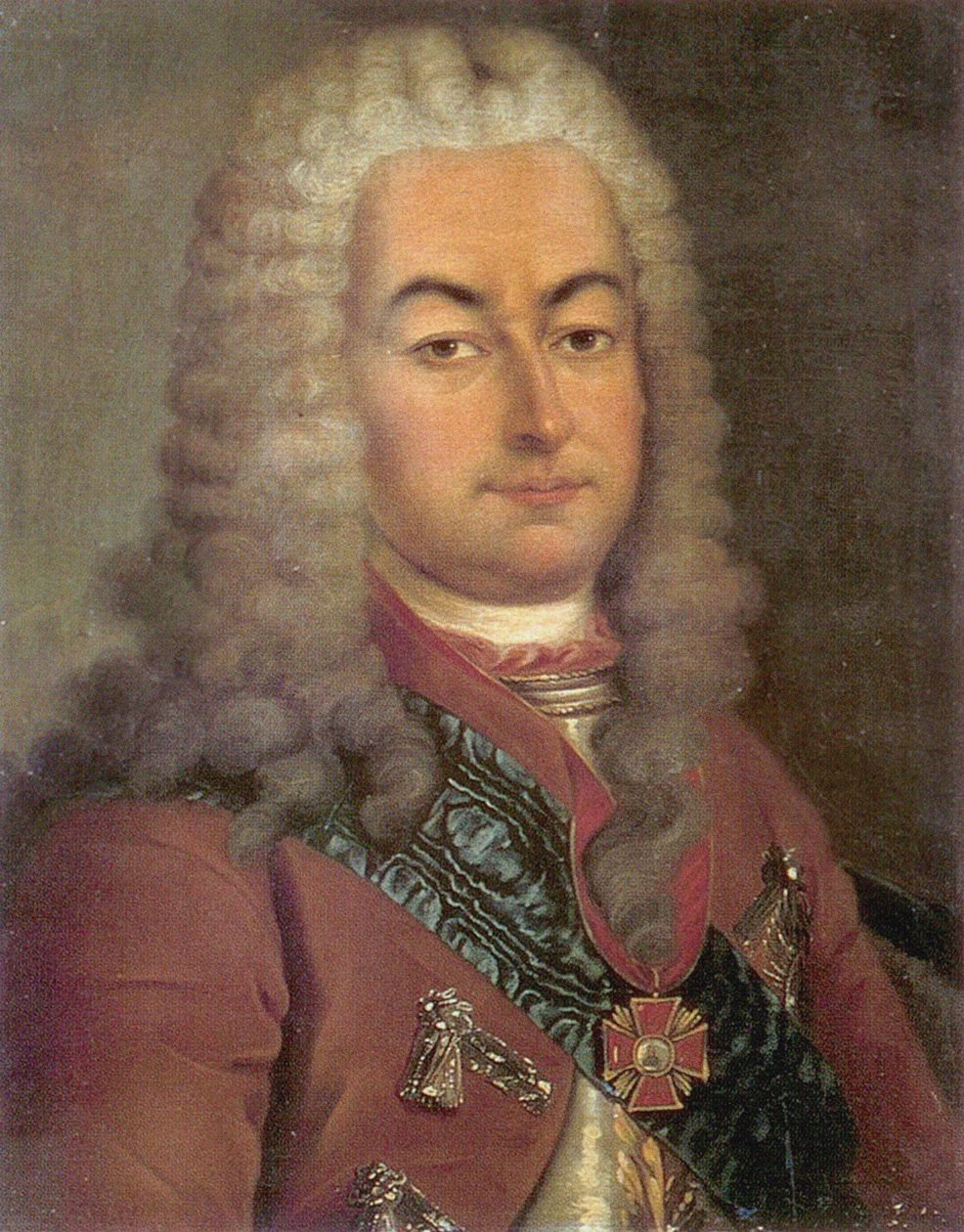 صورة للكونت سيميون أندرييفيتش سالتيكوف 1672-1742 ، القرن الثامن عشر بواسطة غير معروف