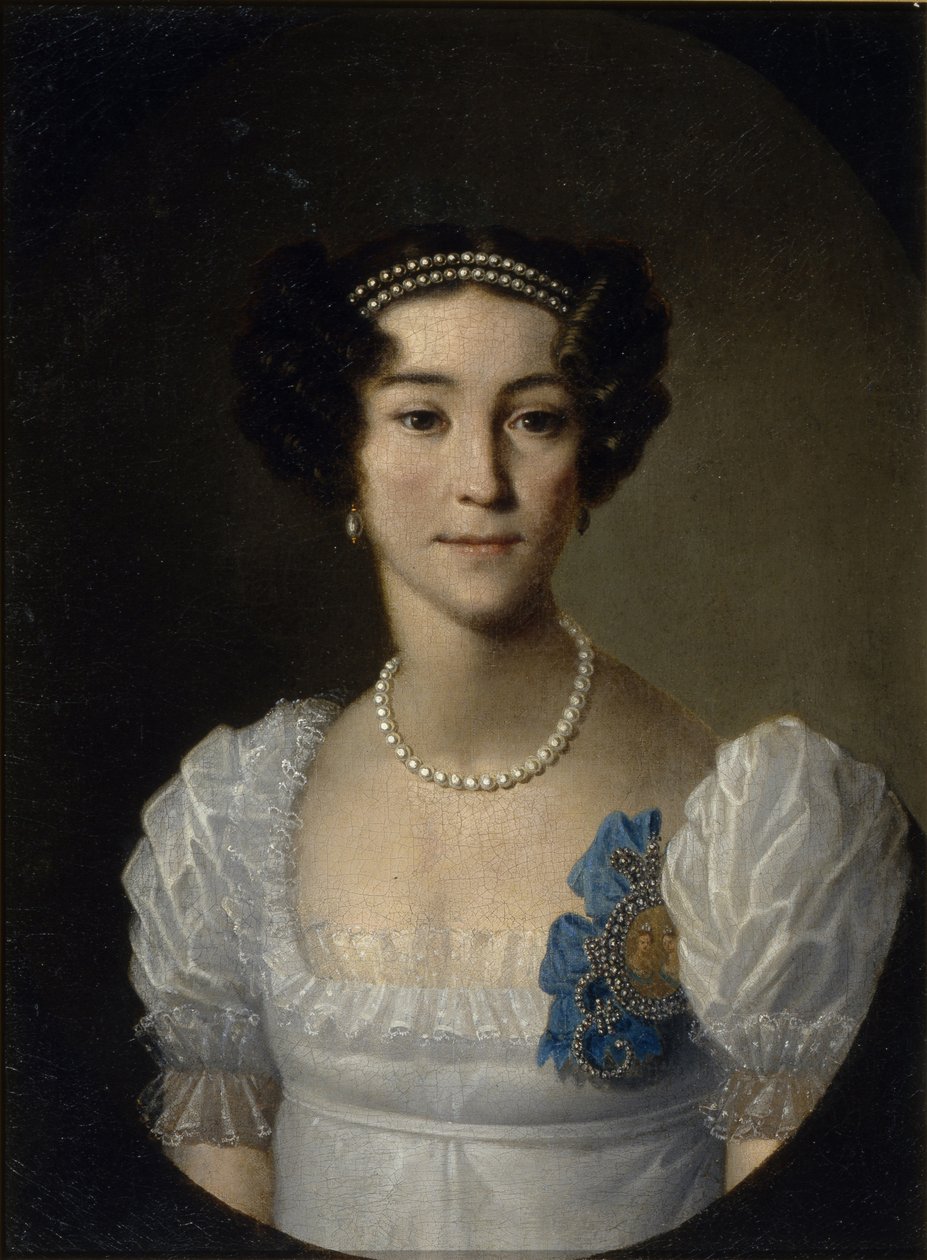 صورة للكونتيسة آنا أليكسييفنا أورلوفا من تشيسما 1785-1848 ، أوائل القرن التاسع عشر. بواسطة غير معروف