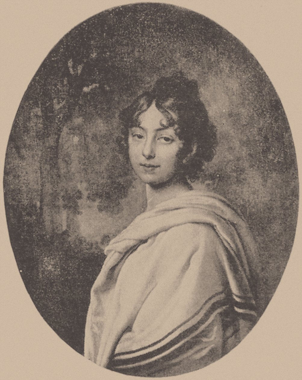 صورة للكونتيسة ماريا بافلوفنا فون باهلين ، ني سكافرونسكايا ، ج. 1810 بواسطة غير معروف