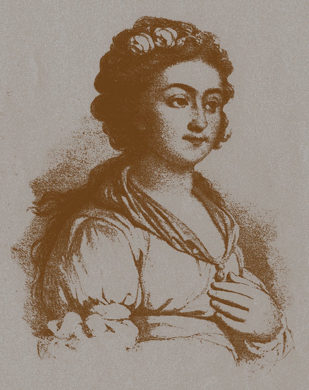 صورة إيكاترينا ياكوفليفنا ديرزافينا ، ني باستيدون 1760-1794 بعد V. بوروفيكوفسكي بواسطة غير معروف