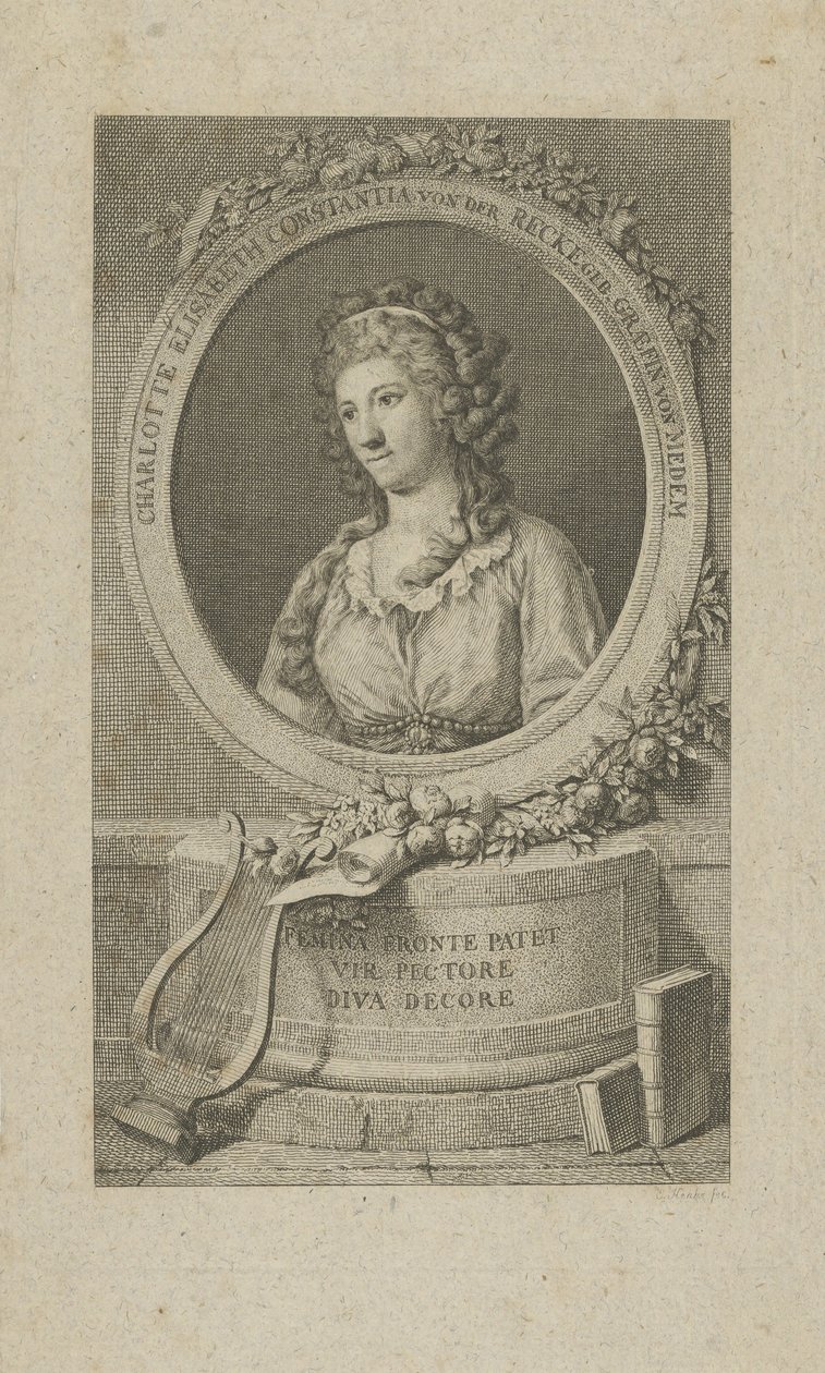 صورة إليسا فون دير ريكي 1754-1833 ، 1792. بواسطة غير معروف