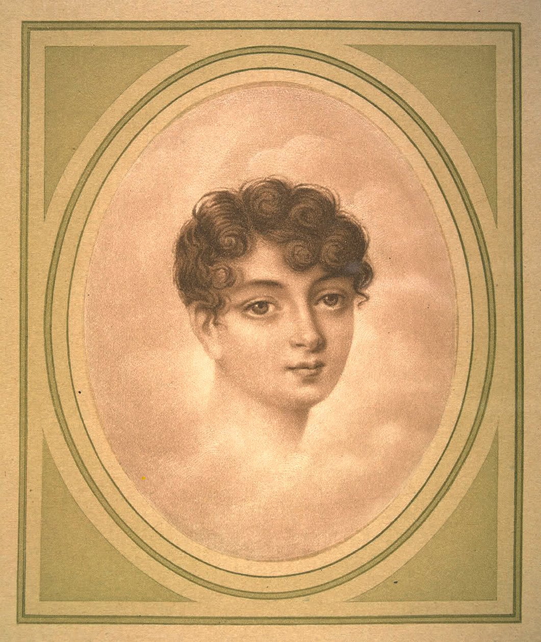 صورة لإليونور دينويل دي لا بلاين 1787-1868 ، أوائل القرن التاسع عشر. بواسطة غير معروف
