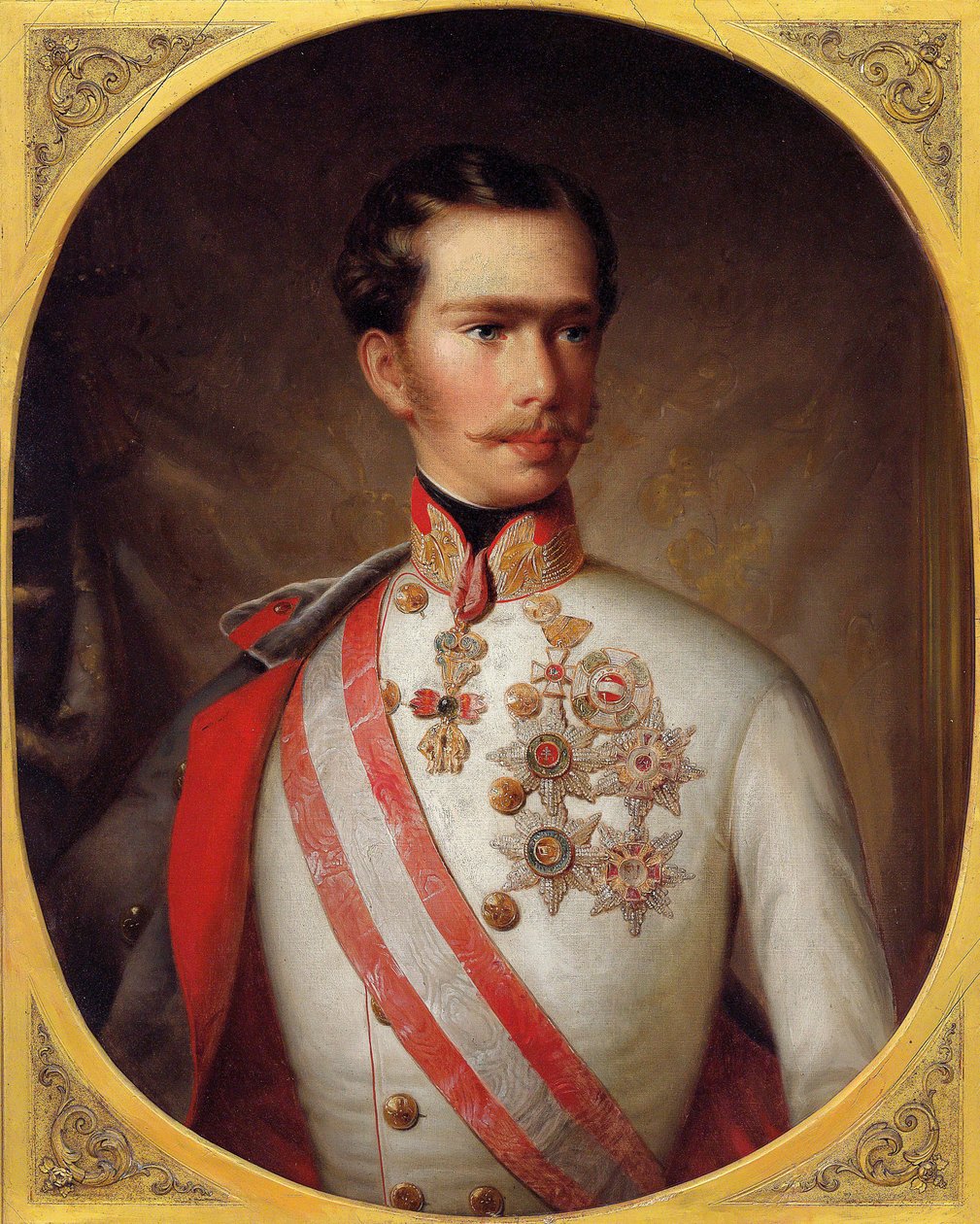 صورة الإمبراطور فرانز جوزيف الأول من النمسا ، 1854 م. بواسطة غير معروف
