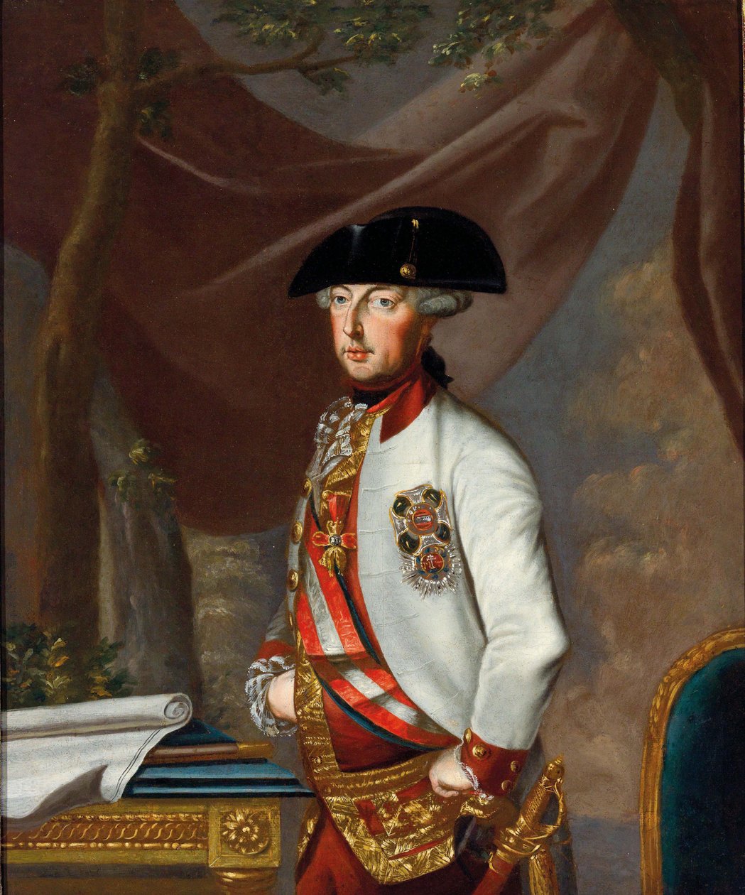 صورة للإمبراطور جوزيف الثاني 1741-1790 ، كاليفورنيا 1770. بواسطة غير معروف