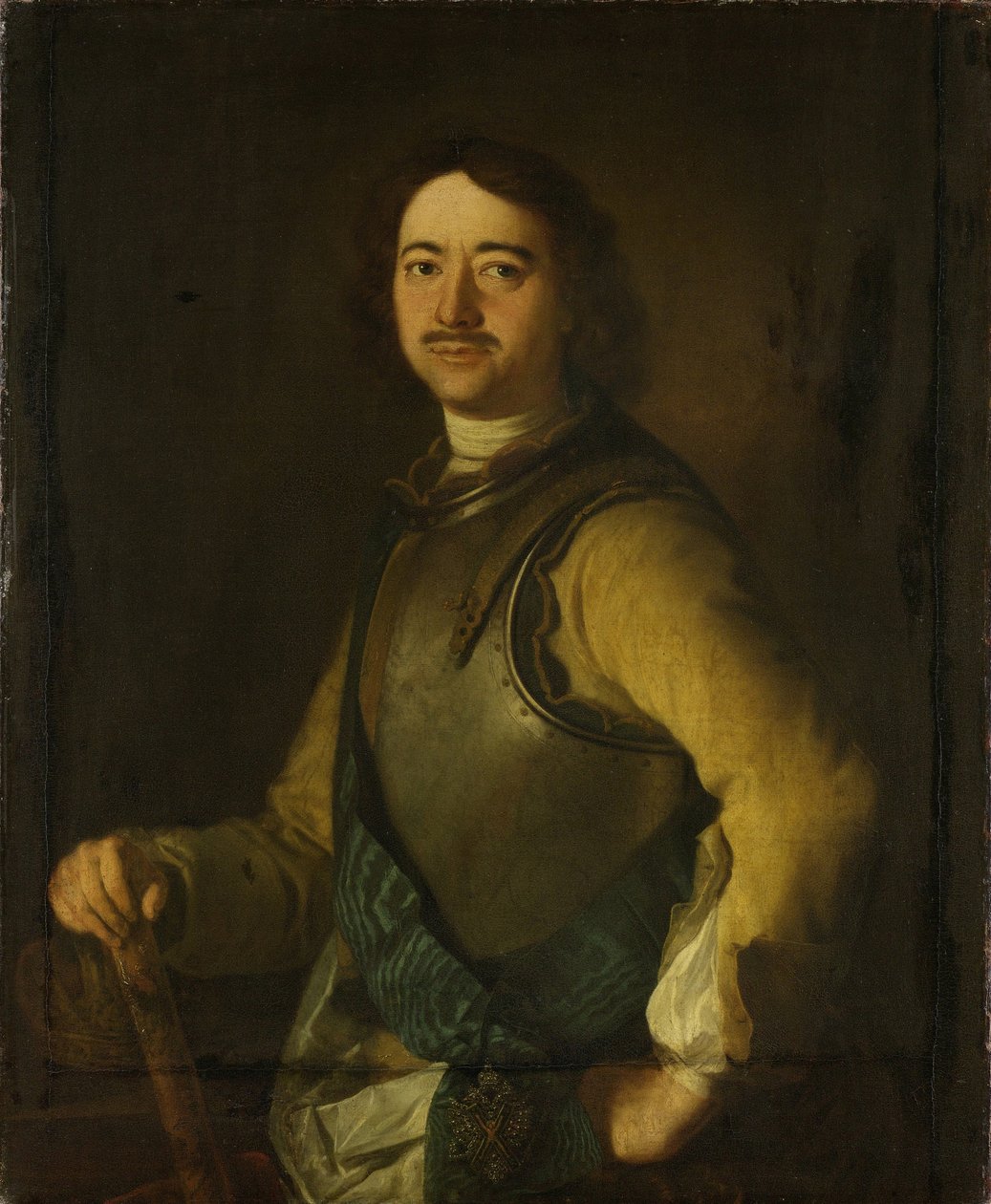 صورة للإمبراطور بطرس الأول الكبير 1672-1725 ، أوائل القرن الثامن عشر. بواسطة غير معروف