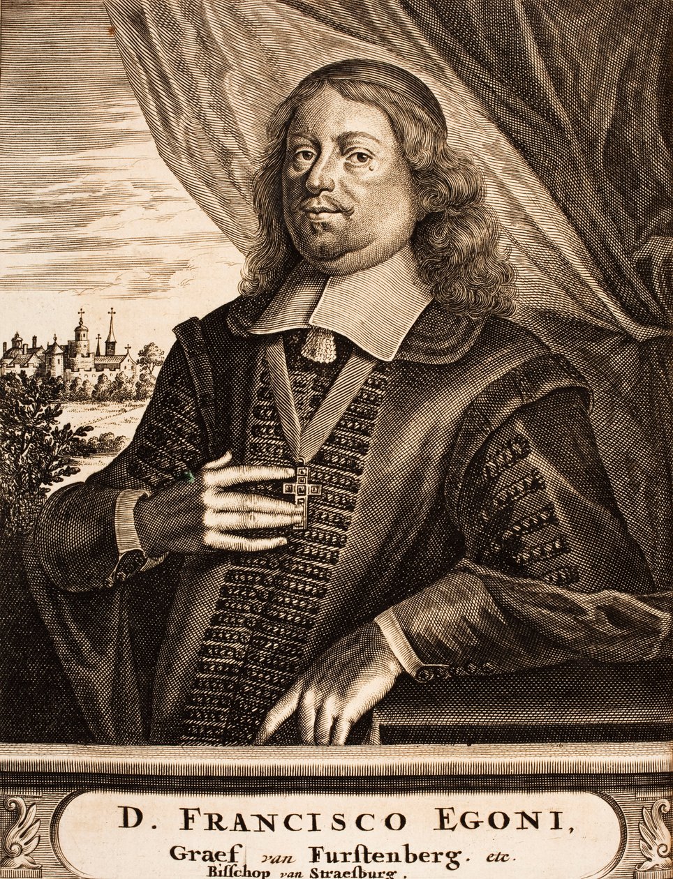 صورة فرانز إيغون فون فورستنبيرغ هيليجينبرغ 1626-1682 ، أمير أسقف ستراسبورغ ، 1675. بواسطة غير معروف