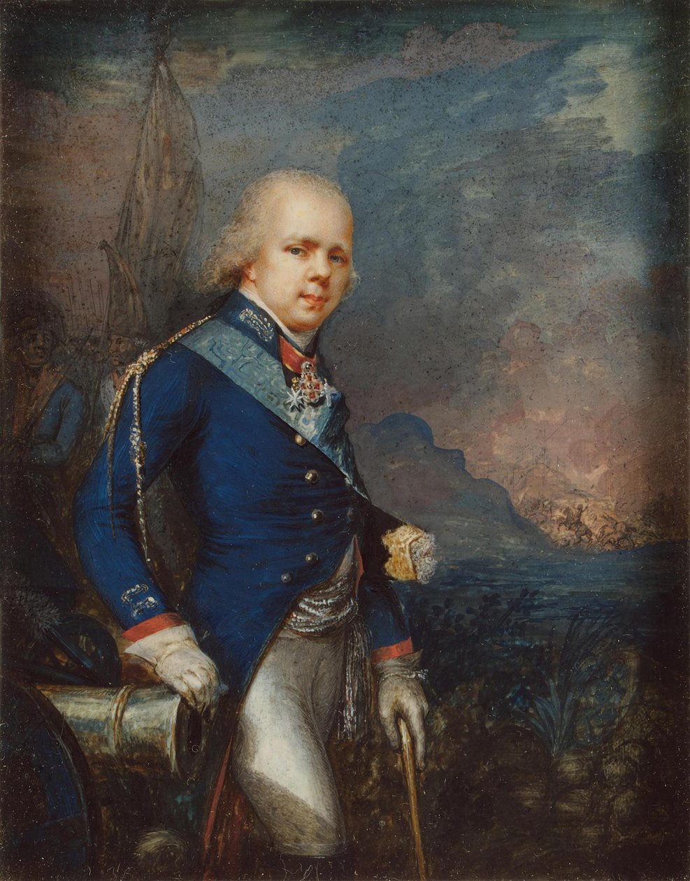 صورة الدوق قسطنطين بافلوفيتش من روسيا 1779-1831 قبل معركة نوفي ، 1799 بواسطة غير معروف