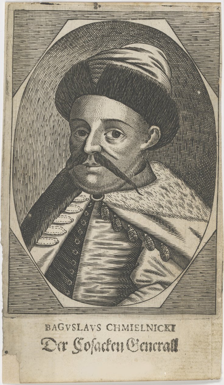 صورة لهتمان بوهدان خملنيتسكي 1595-1657 ، بعد عام 1650. بواسطة غير معروف