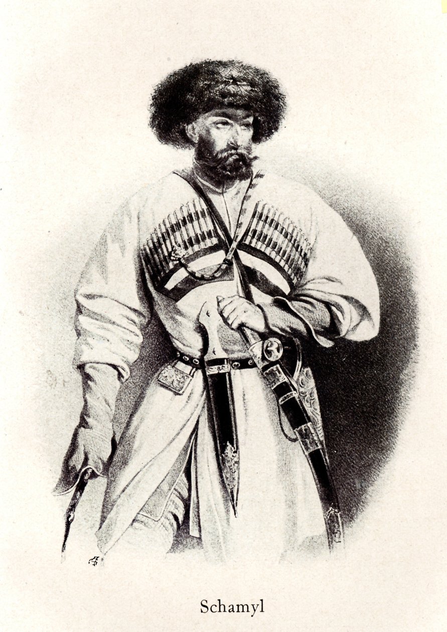 صورة للإمام شامل 1799-1871 ، القرن التاسع عشر بواسطة غير معروف