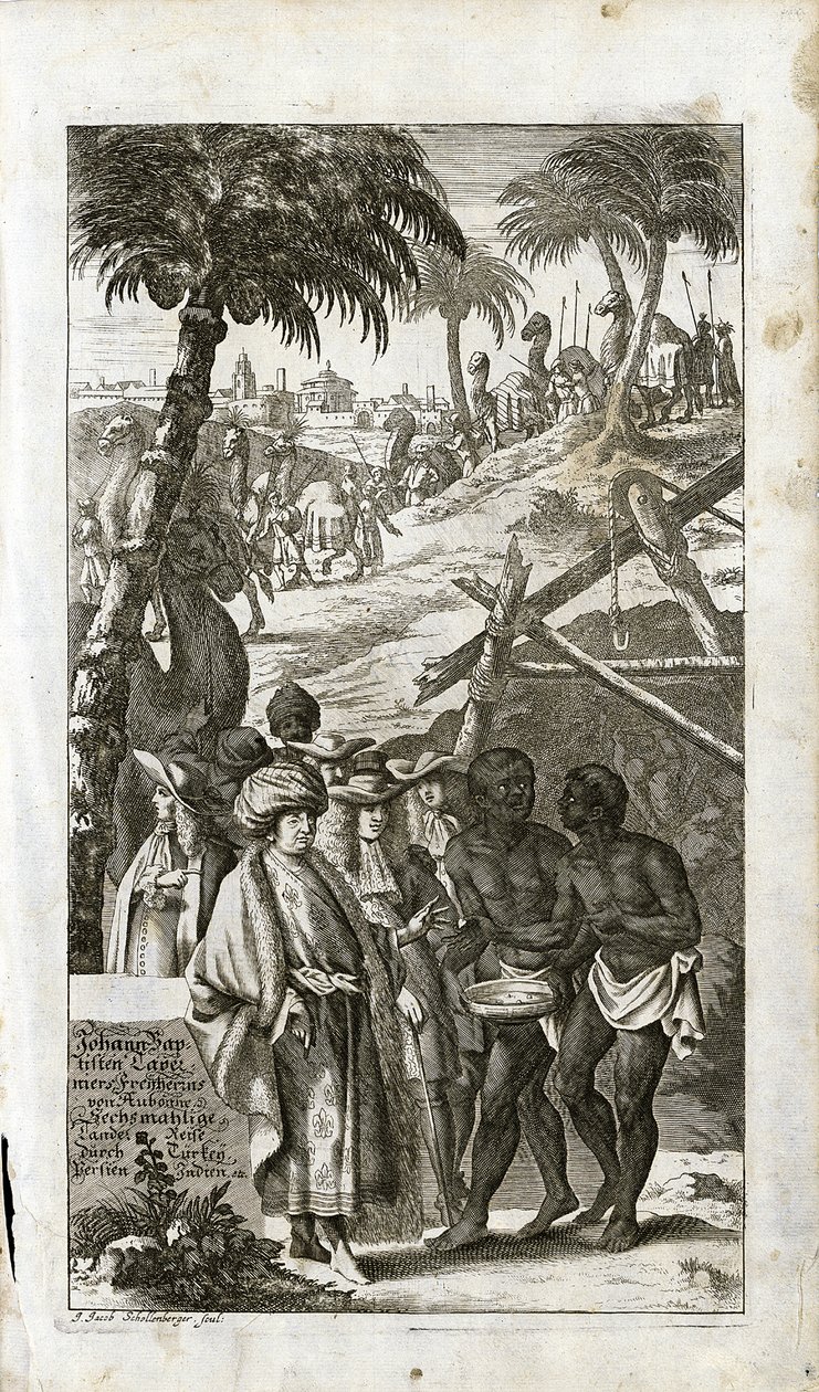 صورة جان بابتيست تافينيرر في الزي الشرقي ، 1681 بواسطة غير معروف