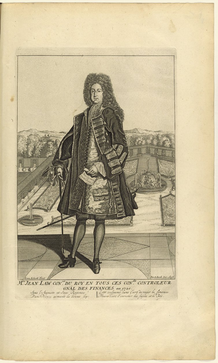 صورة جون قانون 1671-1729 ، 1720. بواسطة غير معروف