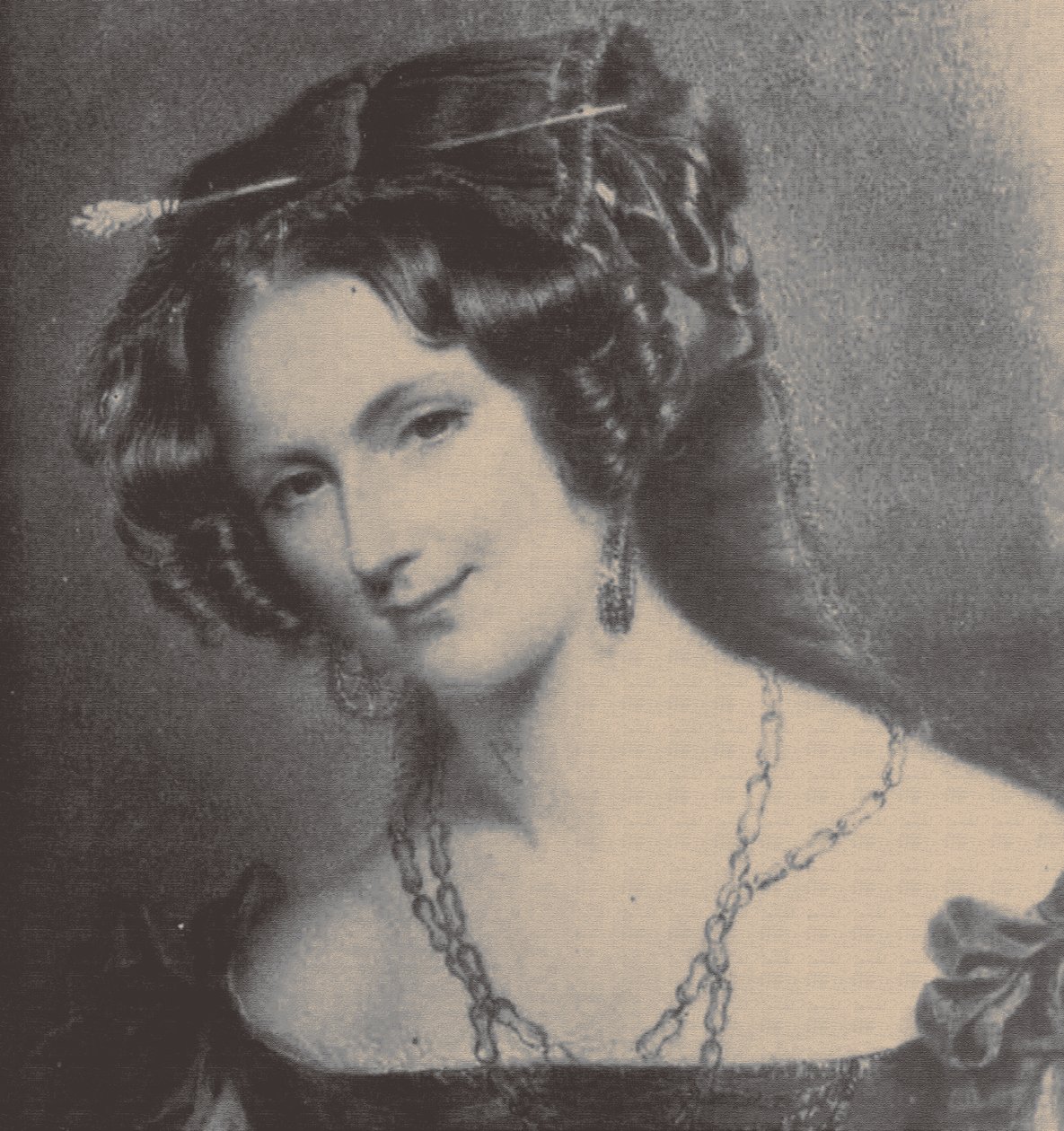 صورة للسيدة كاثرين كارولين مونتاجو 1808-1834 ، زوجة الكونت ألكسندر جوزيف كولونا-وليفسكي ، 1830s بواسطة غير معروف